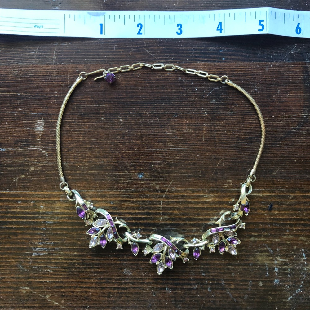 Vintage amethyst necklace